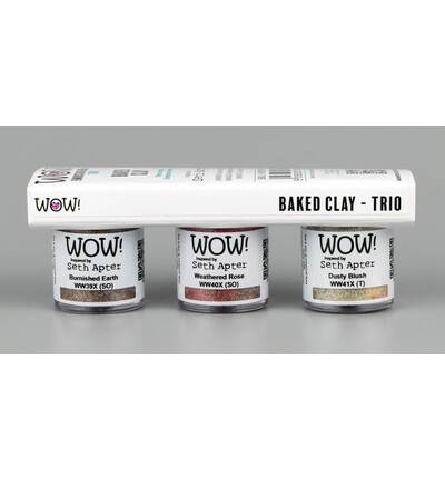 WOW! Embossing Powder Trio 3 x 15ml By Seth Apter - Baked Clay