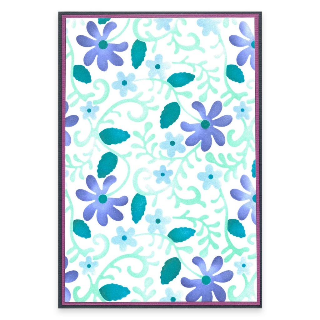 [183735] Sizzix Layered Stencils 4/Pkg By Kath Breen - 666531 Lacey