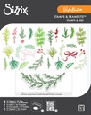 Sizzix Clear Stamps w/ Framelits Die 15+32/Pkg By Vicki Boutin - 667188 Winter Greenery