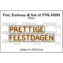Crealies Foil, Emboss & Ink It! - Prettige Feestdagen (Horizontaal)