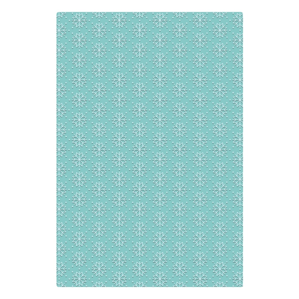 [183741] Sizzix 2D Texture Fades w/ A5 Embossing Folder By Tim Holtz - 667251 Vault Snowflakes #3