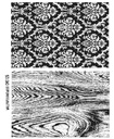 Tim Holtz Cling Stamps - CMS126 Wallpaper And Wood