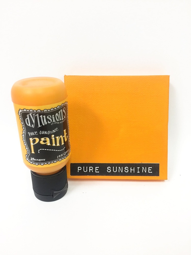 Dylusions Acrylic Flip Cap Paint Bottle 29ml - Pure Sunshine