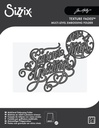 Sizzix Multilevel Texture Fades w/ A6 Embossing Folder By Tim Holtz - 667249 Vault Seasons Greetings