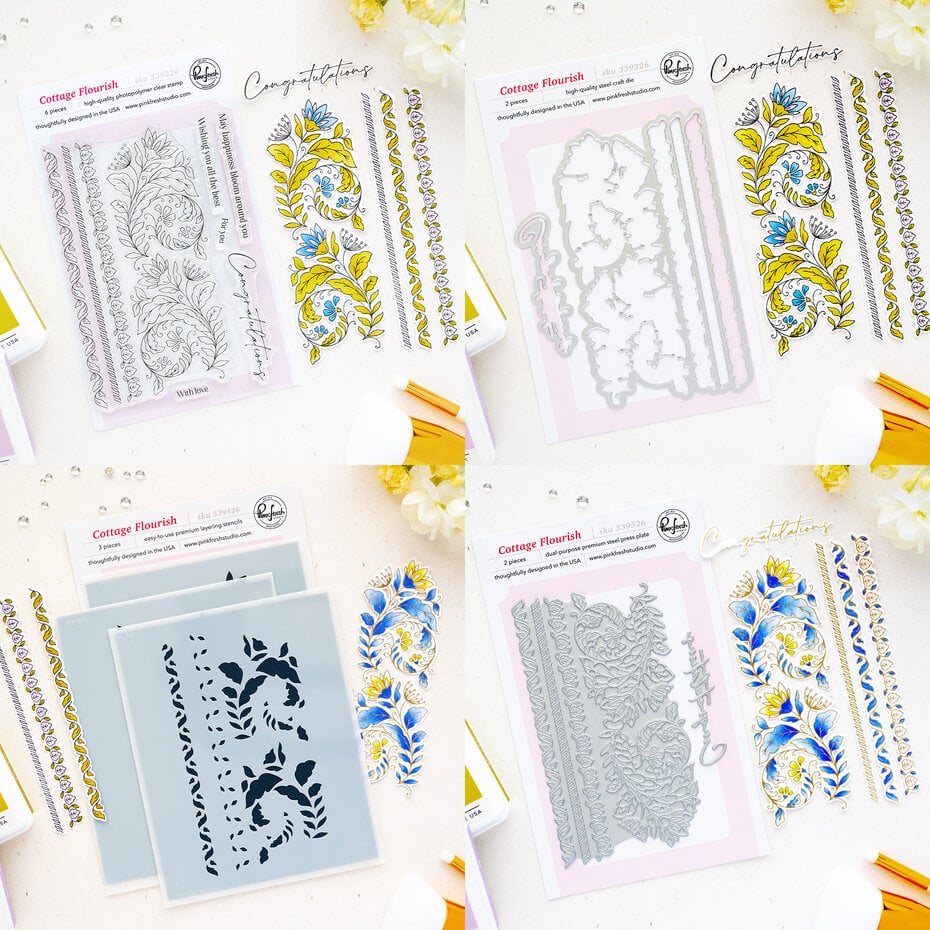 Pinkfresh Studio The Simple Things Bundle - PFBD0001 Cottage Flourish
