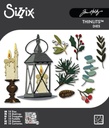 Sizzix Thinlits Dies By Tim Holtz 18/Pkg - 667254 Vault Winter Candlelight