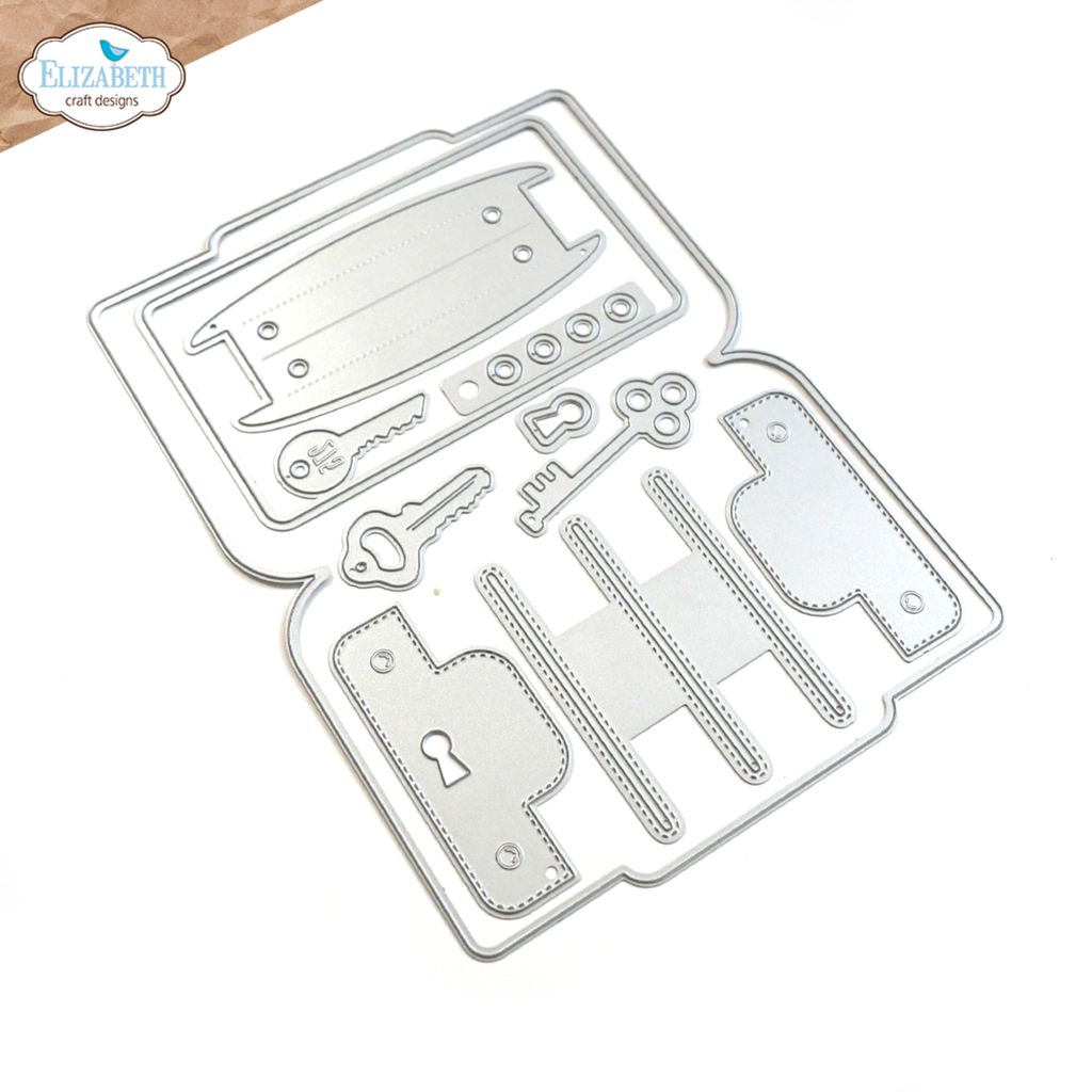 Elizabeth Craft Designs Cutting Dies - 2076 Wallet with Keys