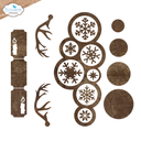 Elizabeth Craft Designs Cutting Dies - 2191 Christmas Bubbles Edge Inlay