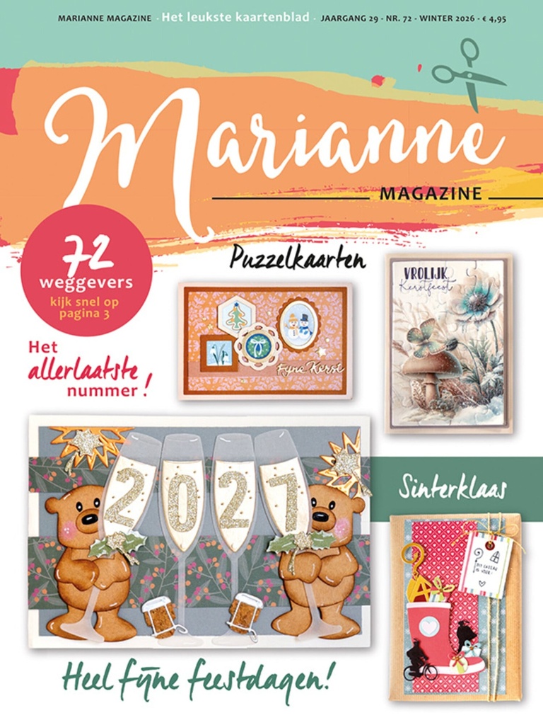 Marianne Design Marianne Magazine 72 - Winter 2026 21 x 38 cm LAATSTE NUMMER