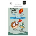 Vaessen Creative Clear Stamps by Carla Creates Silly Sea Life 12/Pkg