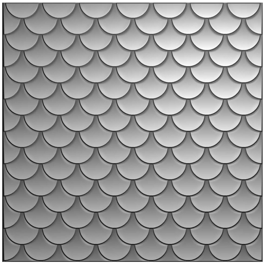 Vaessen Creative 3D Embossing Folder by Carla Creates Fish Scales 15x15cm