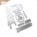 Elizabeth Craft Designs Cutting Dies Planner Essentials 59 - 2011 Art Party