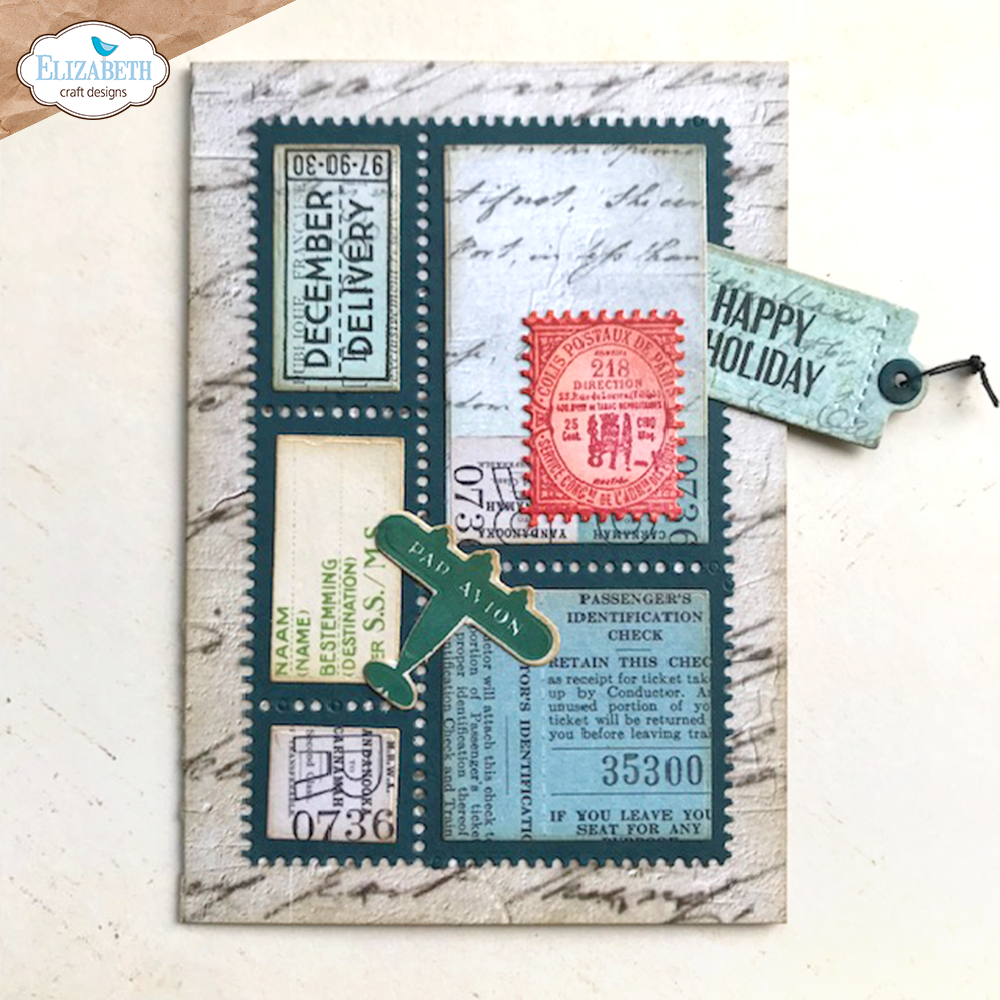 Elizabeth Craft Designs Cutting Dies - 2075 Postage Stamps