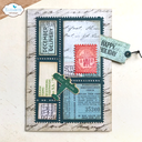 Elizabeth Craft Designs Cutting Dies - 2075 Postage Stamps
