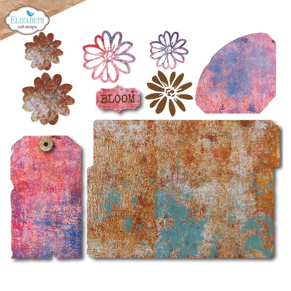 Elizabeth Craft Designs Cutting Dies In the Garden - 2263 Bloom File Folder