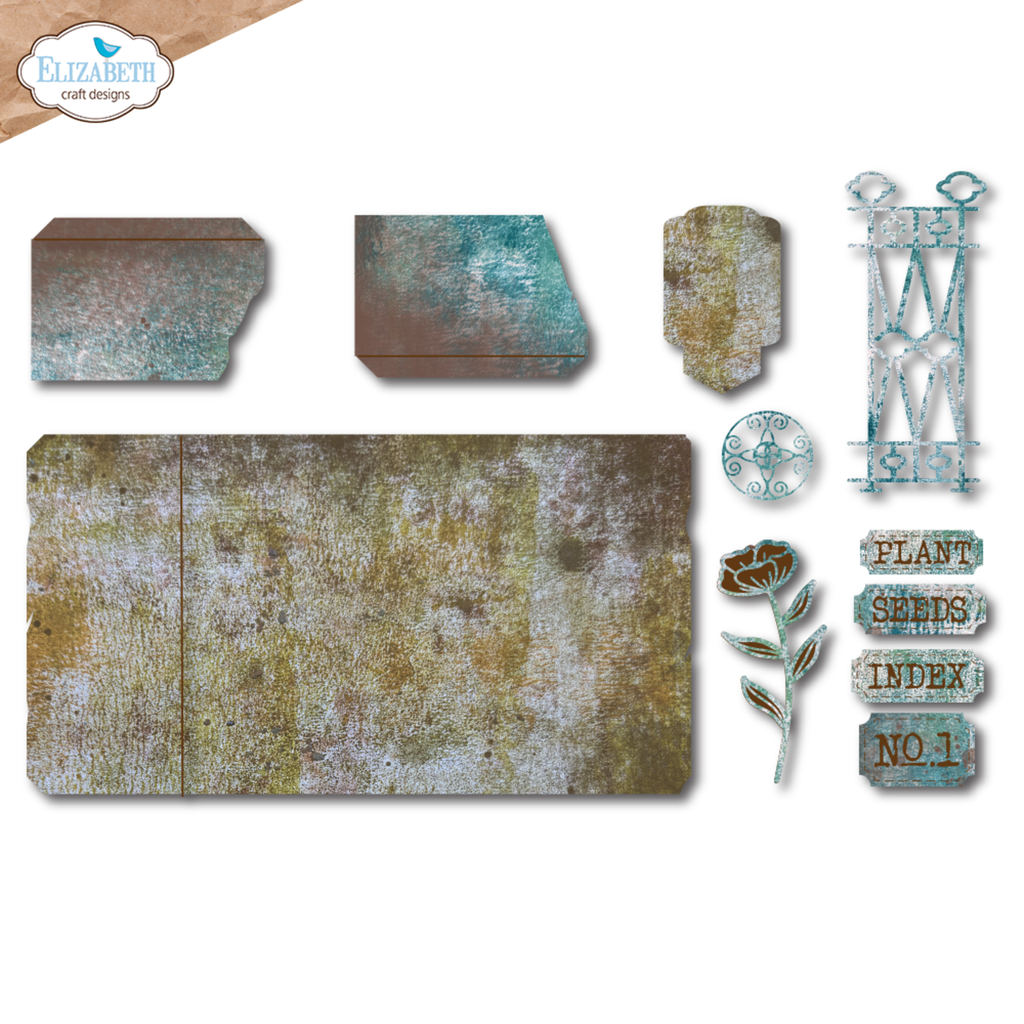 Elizabeth Craft Designs Cutting Dies In the Garden - 2266 Plant Index Folder