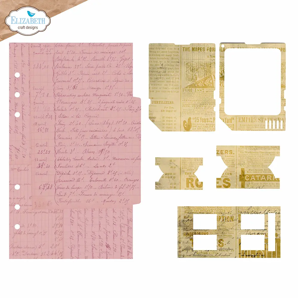 Elizabeth Craft Designs Cutting Dies - 2281 Page with large tab 2