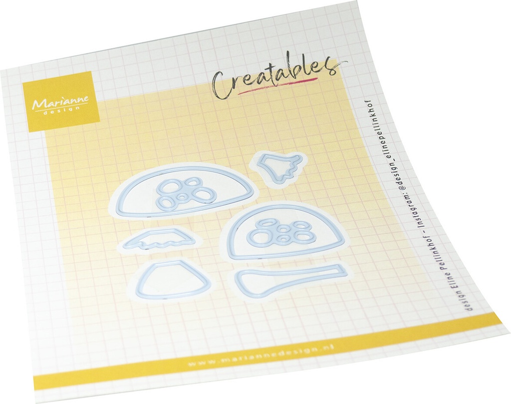 Marianne Design Cutting Dies Creatables - LR0879 Eline's Mushrooms