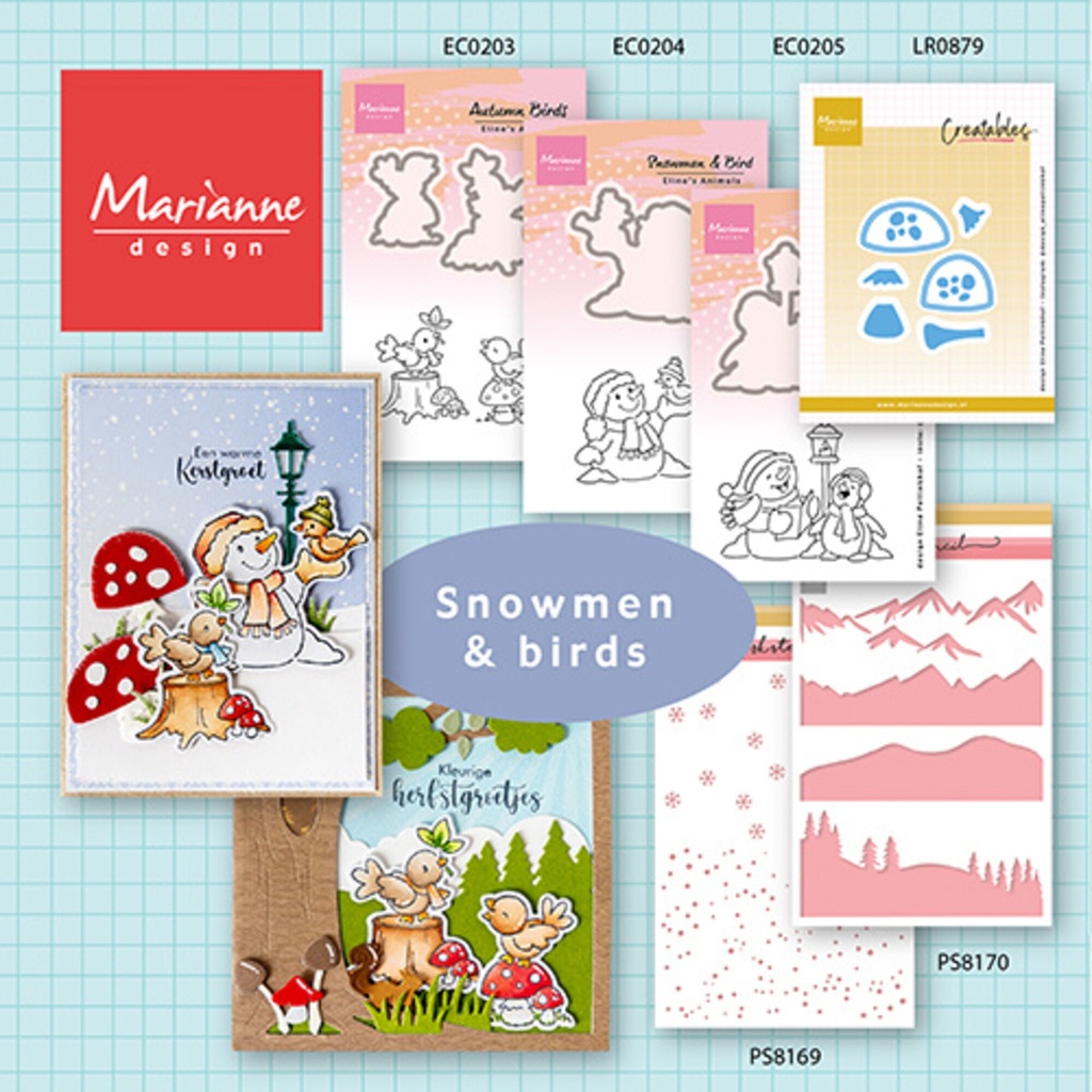 Marianne Design Cutting Dies Creatables - LR0879 Eline's Mushrooms