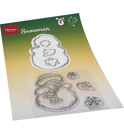 Marianne Design Clear Stamp & Die Set - Hetty's Snowman