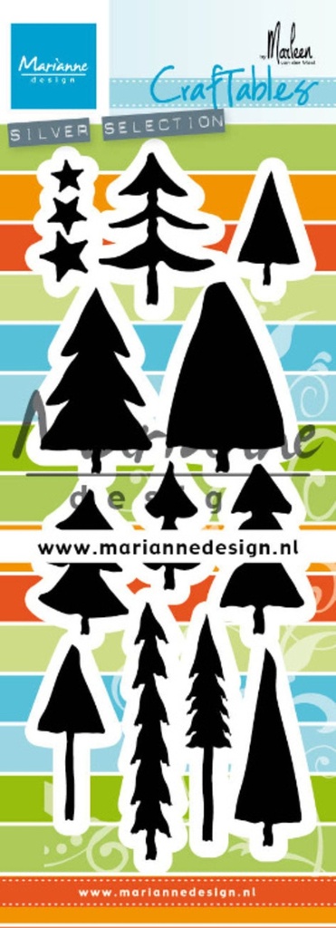 Marianne Design Cutting Dies Craftables By Marleen - CR1483 Trees