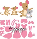 Marianne Design Cutting Dies Collectables - COL1437 Eline's Muizenfamilie