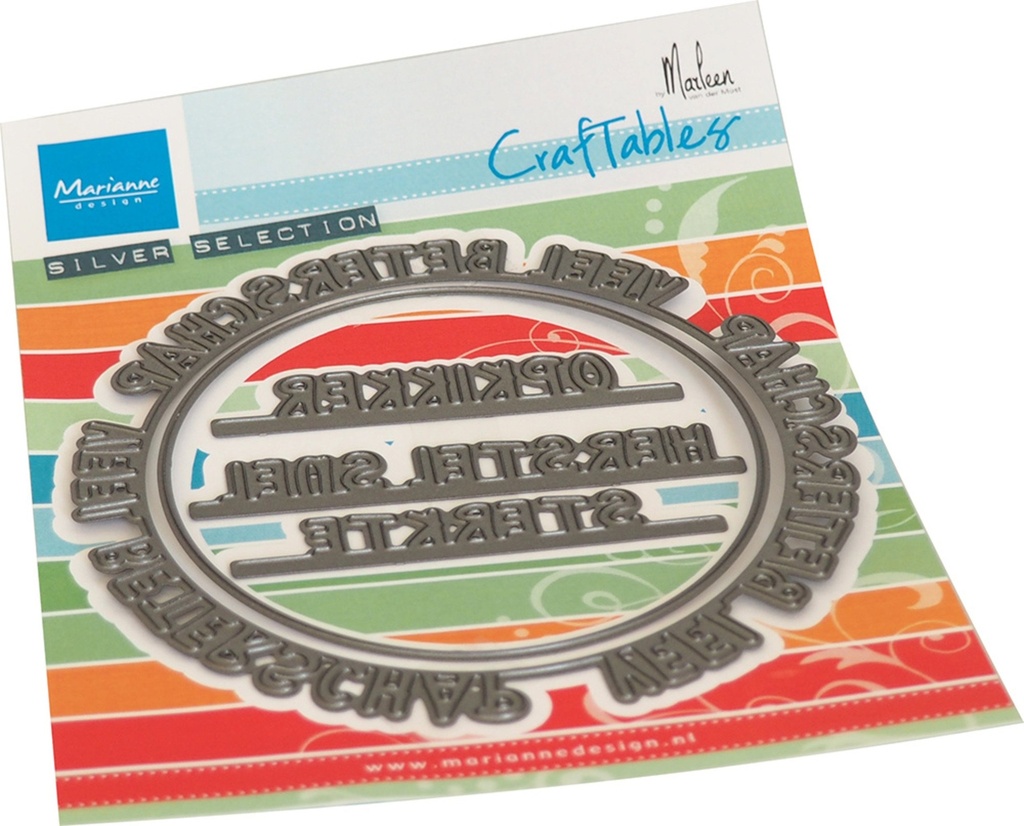 Marianne Design Cutting Dies Craftables  By Marleen - CR1593 Beterschap Cirkel