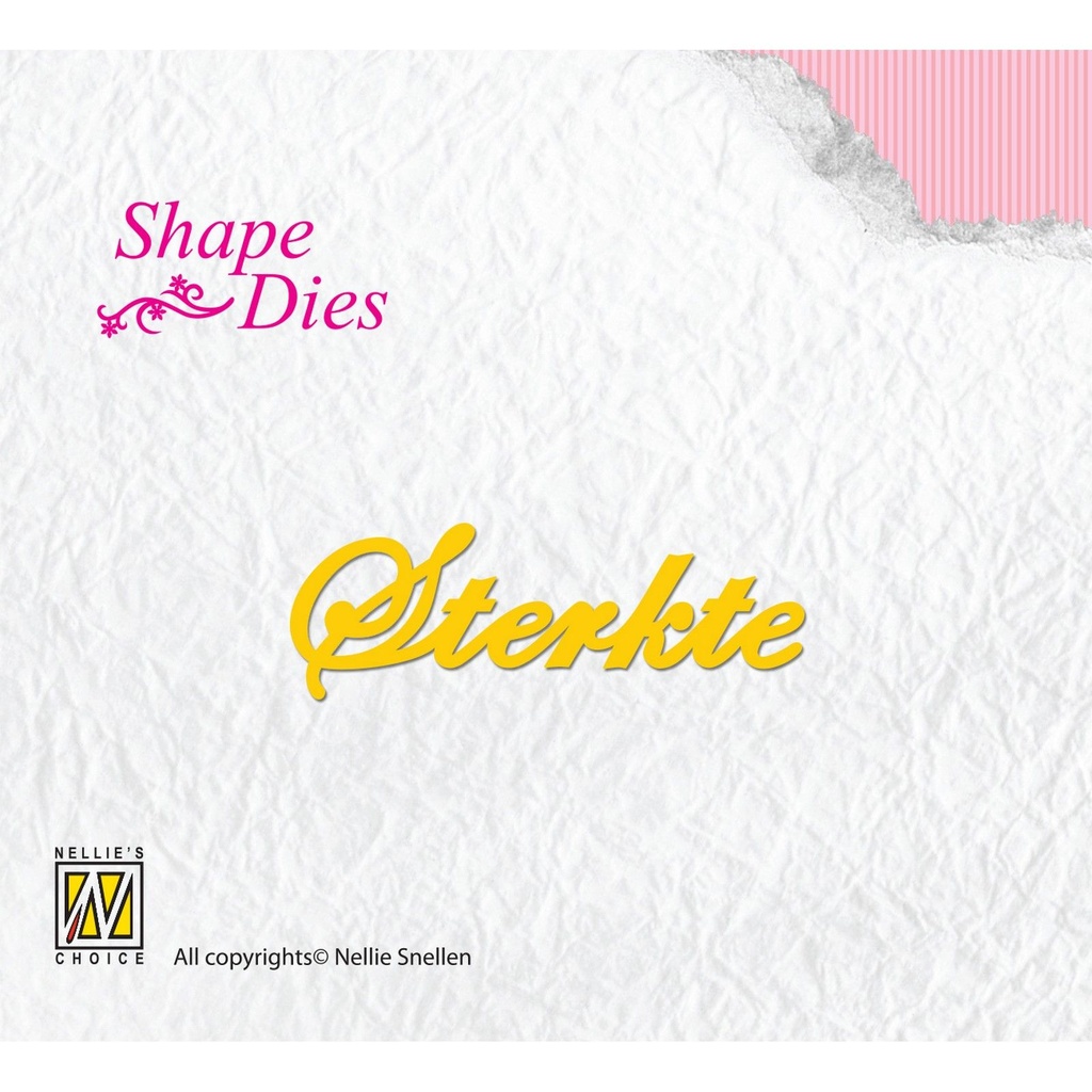 Nellie's Choice Cutting Dies Tekst - Sterkte