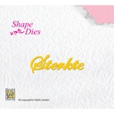 Nellie's Choice Cutting Dies Tekst - Sterkte