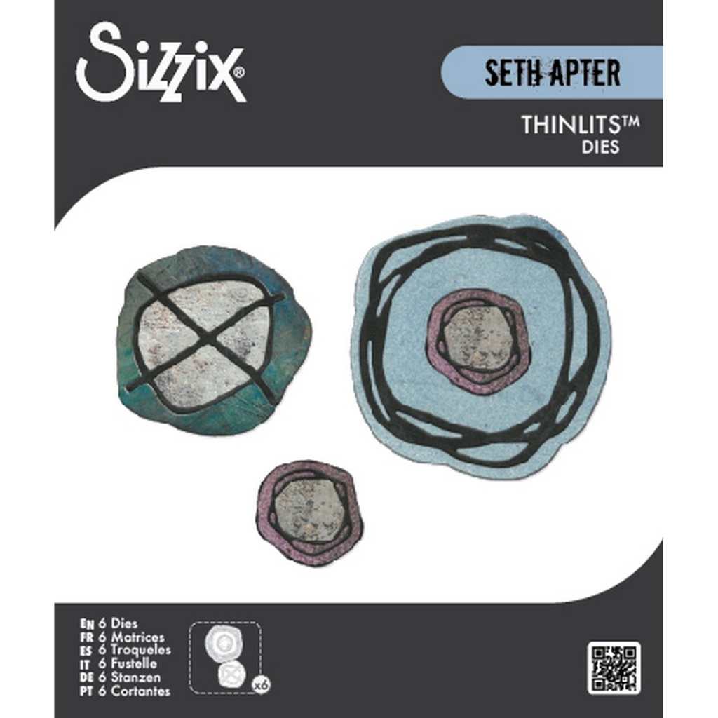 Sizzix Thinlits Dies By Seth Apter 6/Pkg - 666909 Twisters