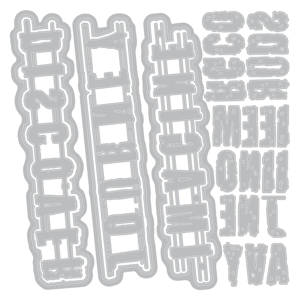 Sizzix Thinlits Dies 28/Pkg By Seth Apter - Word Wafers #1