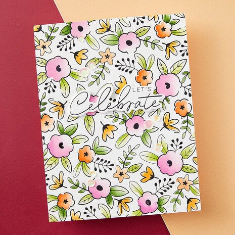 Spellbinders BetterPress Plate and Stencil Bundle - BD-0835 Floral Celebration