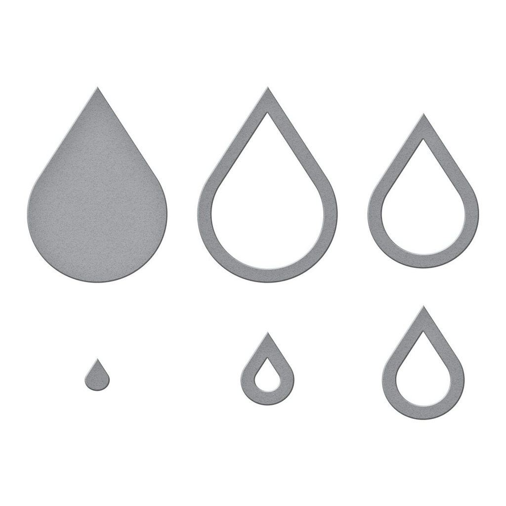 Spellbinders Cutting Dies - Color Block Mini Drops