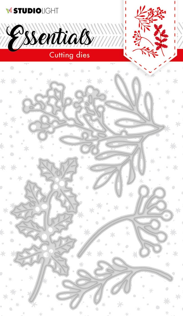 Studio Light Cutting Die Christmas Essentials - Twigs 105x148mm nr. 62