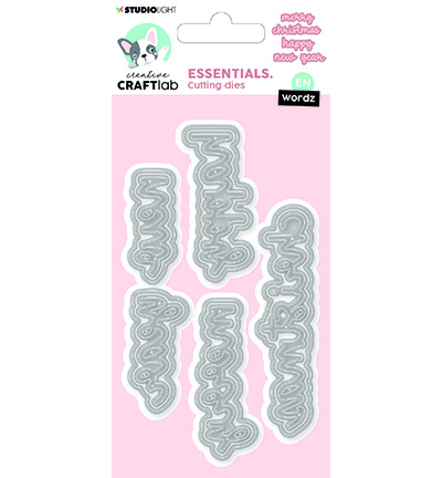 Studio Light CCL Cutting Die - Merry Christmas Happy New Year Essentials Wordz nr. 396