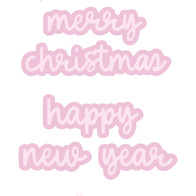 Studio Light CCL Cutting Die - Merry Christmas Happy New Year Essentials Wordz nr. 396