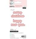 Studio Light CCL Cutting Die - Merry Christmas Happy New Year Essentials Wordz nr. 396