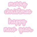 Studio Light CCL Cutting Die - Merry Christmas Happy New Year Essentials Wordz nr. 396