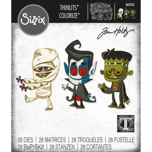 Sizzix Thinlits Dies By Tim Holtz 28/Pkg - 665555 Costume Party  Colorize