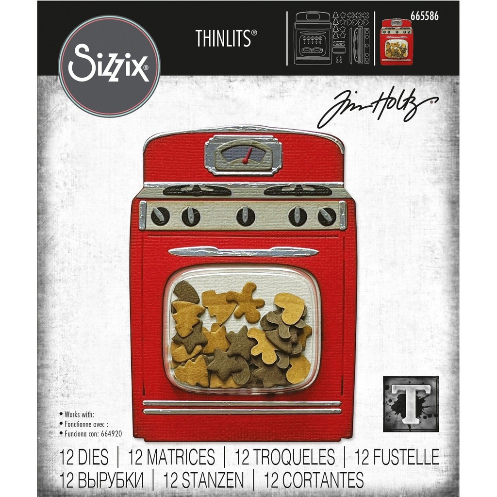 Sizzix Thinlits Dies By Tim Holtz 1/Pkg - Retro oven