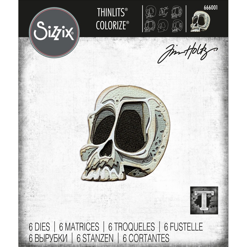Sizzix Thinlits Dies By Tim Holtz 6/Pkg - Spencer Colorize
