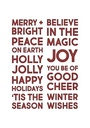 Sizzix Thinlits Dies 9/Pkg By Tim Holtz - Bold Text Christmas