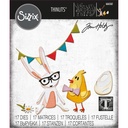 Sizzix Thinlits Dies By Tim Holtz 17/Pkg - 666561 Bunny & Chick Vault
