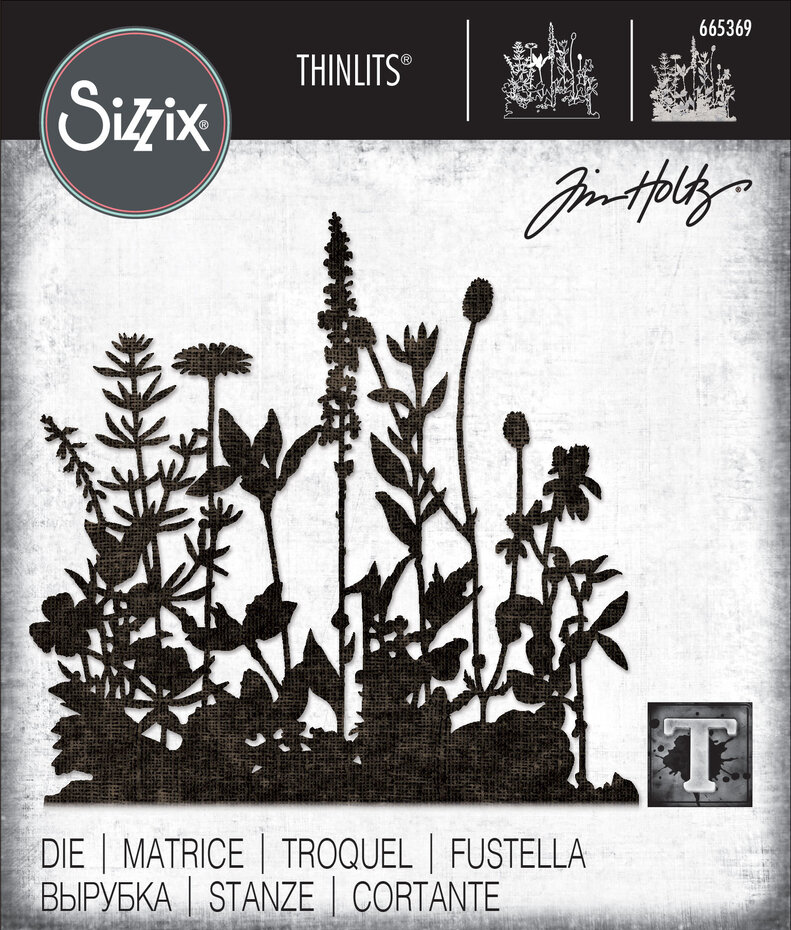 Sizzix Thinlits Dies By Tim Holtz 1/Pkg - Flower Field