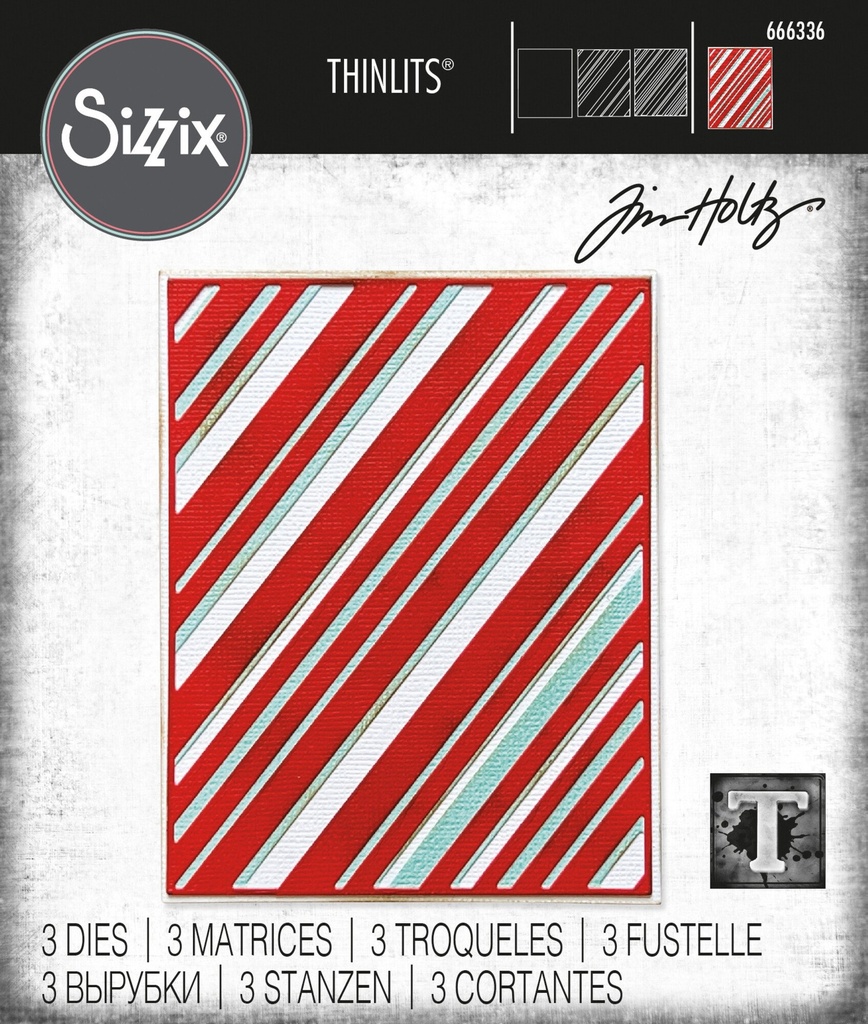 Sizzix Tim Holtz Thinlits Die Set Layered Stripes
