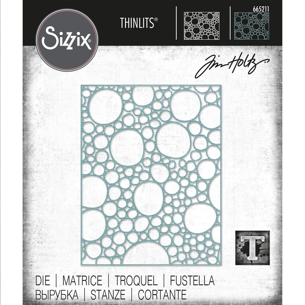Sizzix Tim Holtz Thinlits Die Bubbling