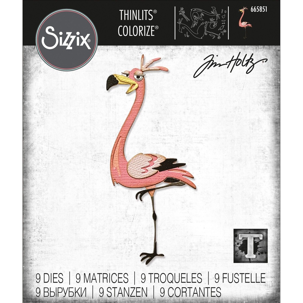 Sizzix Thinlits Dies By Tim Holtz 9/Pkg - Gladys Colorize