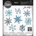 Sizzix Thinlits Dies By Tim Holtz 8/Pkg - 665582 Scribbly Snowflakes