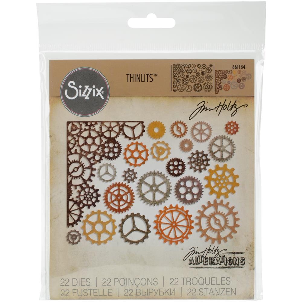 Sizzix Thinlits Dies By Tim Holtz 22/Pkg - Gearhead