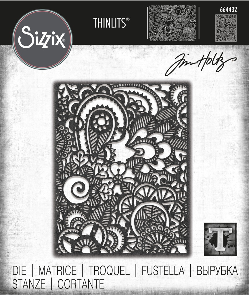 Sizzix Thinlits Dies By Tim Holtz 1/Pkg - Doodle Art #2